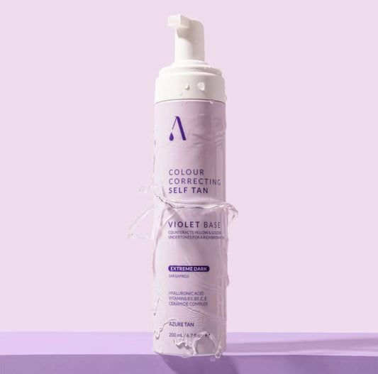 AZURE TAN Self Tan Mousse ? Violet Base ? Extreme Dark